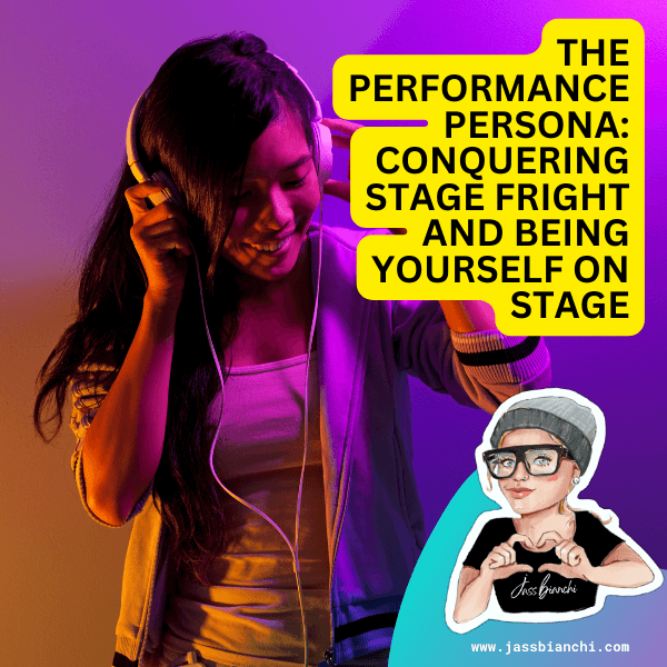 Embracing your performance persona is a powerful way to conquer stage fright and connect with your audience.
