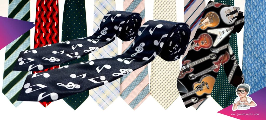 Music ties are the perfect accessory for musicians looking to showcase their passion.